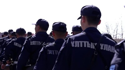 Военнослужащие Нацгвардии РК вышли на улицы Талгара для обеспечения безопасности