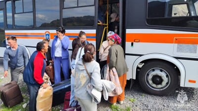 Рейсовый автобус из Астаны загорелся по пути в Монголию на территории Алтая