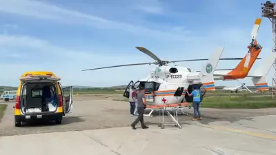 Вертолёт МЧС экстренно доставил ребёнка в Усть-Каменогорск