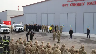 Новая пожарная часть открылась в индустриальной зоне "Кайрат" Алматинской области
