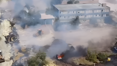 Мешки с серой загорелись в Шымкенте: эвакуировали 364 человека