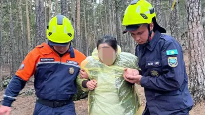 Туристку с травмой ноги спасли сотрудники МЧС РК на горе Кокшетау