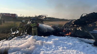 Кукурузник загорелся на взлёте в Акмолинской области  