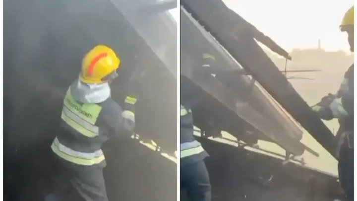 Детский сад загорелся в Туркестанской области