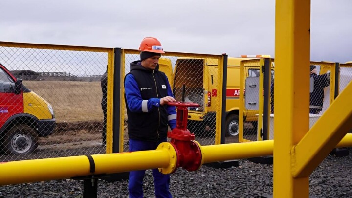Село Жибек Жолы подключили к природному газу
