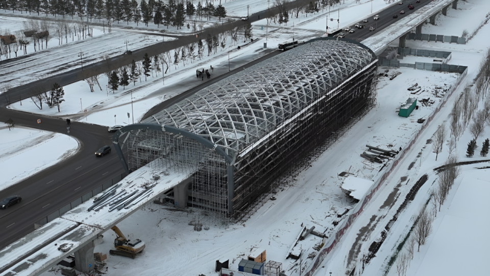 Строительство LRT в Астане / Фото пресс-службы компании CTS
