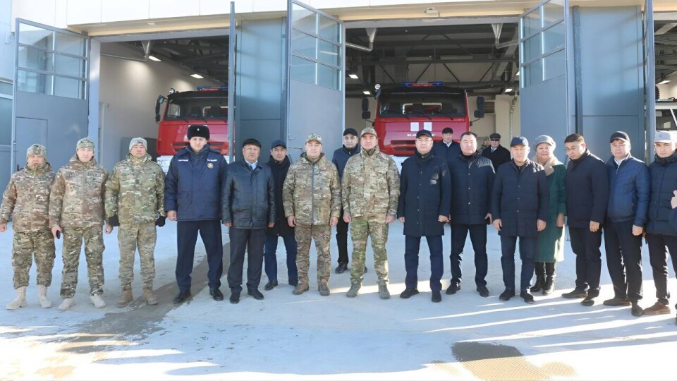 Глава МЧС Казахстана открыл новую пожарную часть в Атырауской области / Фото пресс-службы МЧС РК