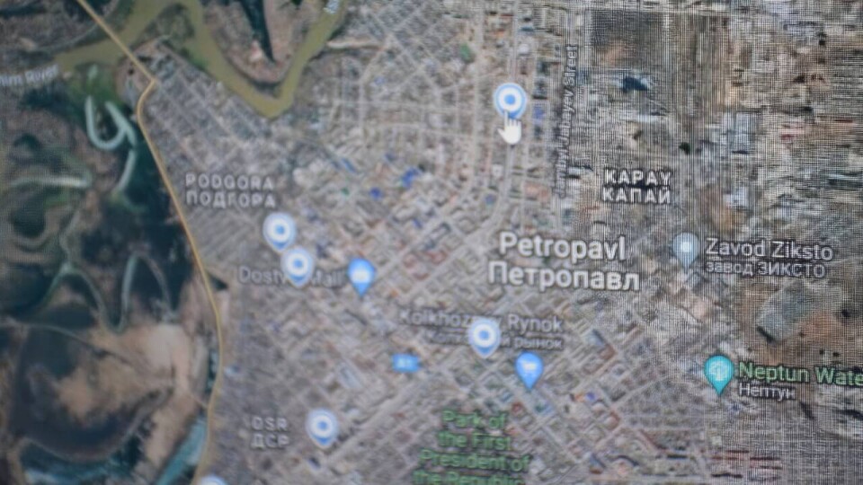 Карта Петропавловска с отображёнными на ней индикаторами / Фото пресс-службы МВД РК