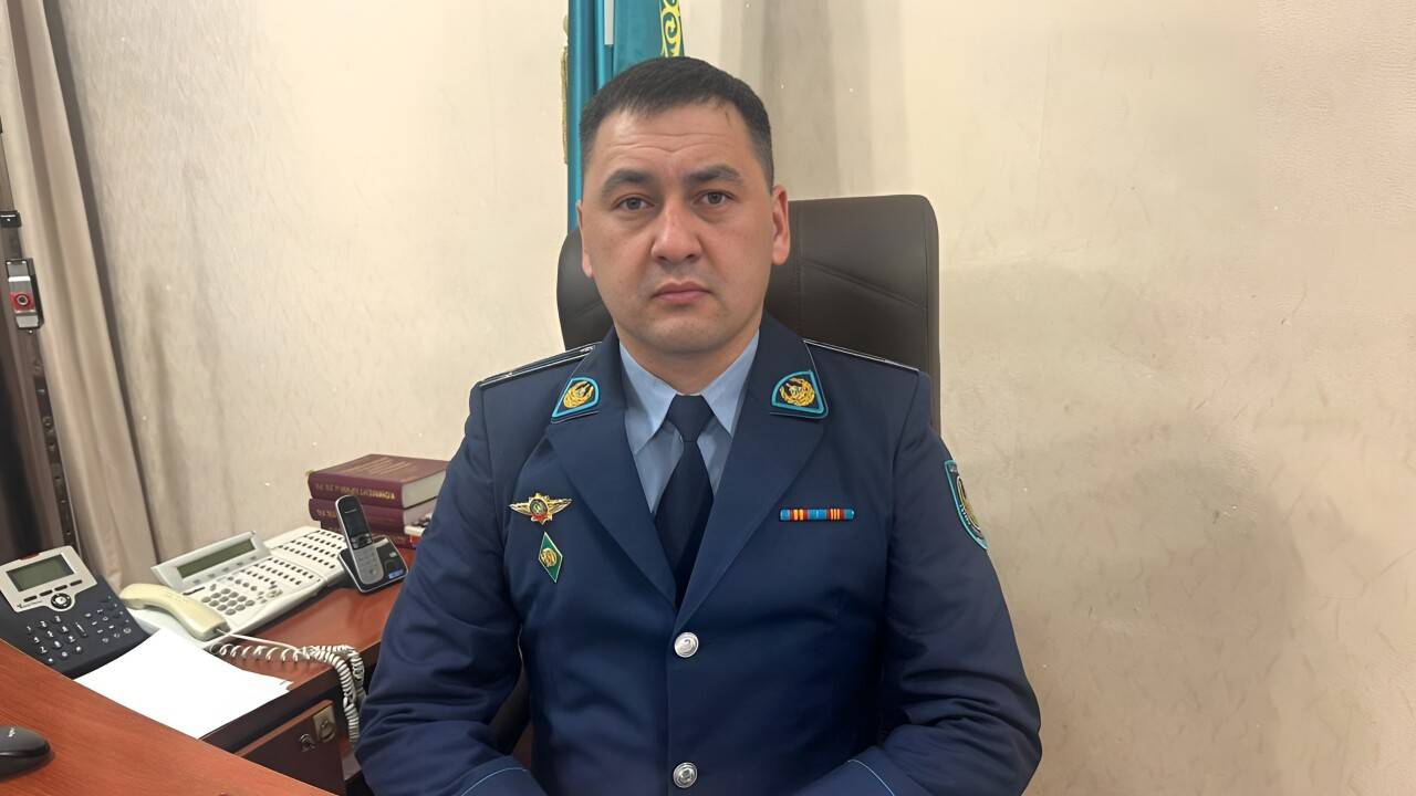 Начальник отдела криминальной полиции Кокпектинского района Расул Атиманов / Фото пресс-службы ДП Абайской области