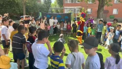 Двойной праздник для детей: в районе Сарайшык Астаны открыли детскую площадку