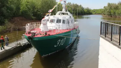 В Уральске спустили на воду новый сторожевой корабль "Семей"