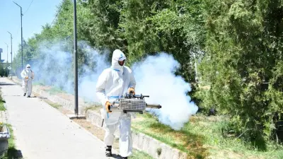 Туркестан: более 111 тонн биопрепаратов сбросили в реку Сырдарью