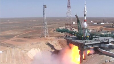С Байконура стартовала  ракета "Союз-2.1а" с кораблём "Гагарин"