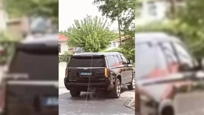 Автомобиль с надписью "Асанали" вместо номера остановили в Кызылординской области