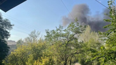 В Алматы возле ЖК "Шахристан" произошёл пожар – горел сухостой