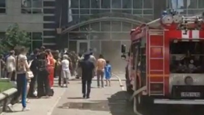 В Алматы произошёл пожар в ЖК  "Бухар жырау Тауэрс"