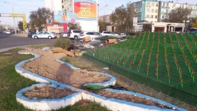 Аким Актау о пластиковых тюльпанах: Изначально мне показали другой эскиз