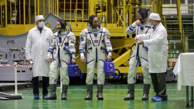 Первую тренировку экипажа для съёмок фильма "Вызов" на МКС провели на Байконуре