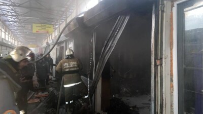 В Алматы в ТЦ "Ялян" произошёл пожар