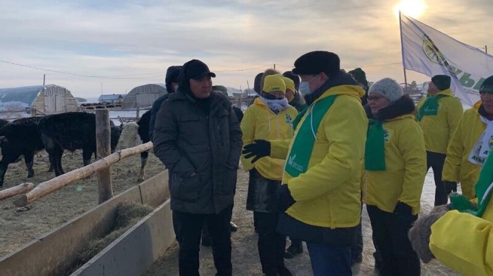 Кандидаты в депутаты от партии "Ауыл" встретились с кооперативом "Азат-Ет" Аккольского района в Акмолинской области