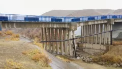 Түркістан облысында көпір опырылып құлады: көлік қозғалысы тоқтатылды