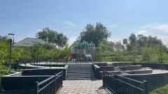 Республика күніне орай Алматыда скверді абаттандыру жұмыстары аяқталды