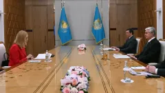 Тоқаев "Эгмонт" қаржылық барлау бөлімшелері тобының төрағасы Эльжбета Франков-Яскевичті қабылдады