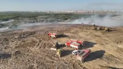 Астанада үш гектарды шарпыған өрт бірнеше тәуліктен кейін толық сөндірілді