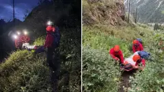 Талғар шатқалында туристің үстіне тас құлап, ауыр жарақат алды