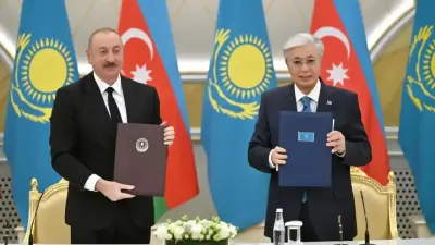 Қазақстан мен Әзербайжан тарапы 15 түрлі құжатқа қол қойды