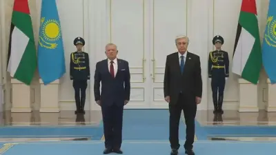 Қасым-Жомарт Тоқаев Ақордада Иордания Королін қарсы алды