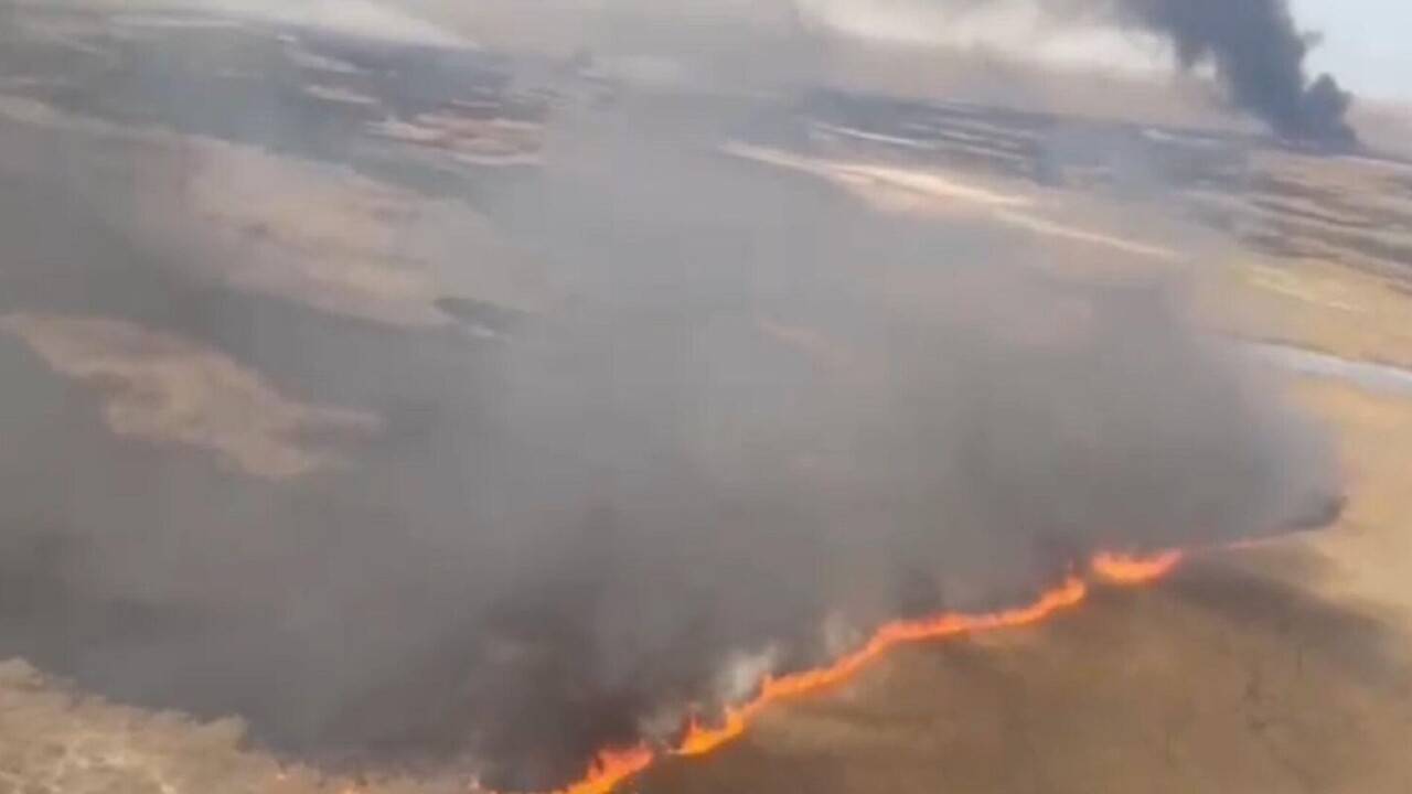 Қарағанды облысындағы дала өрті сөндірілді. Өрттің аумағы анықталып жатыр