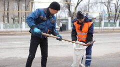 В Туркестане прошёл общегородской субботник