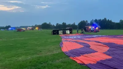 Воздушный шар с 34 людьми упал в Нидерландах