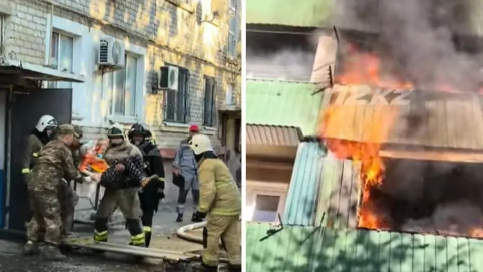 Семерых жителей Атырау спасли из горящего дома / Кадры видео МЧС