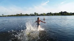 Опасные для купания участки определяют с помощью дронов в Астане