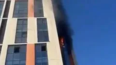 В 16-этажном ЖК Астаны загорелась квартира
