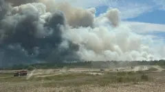 Лесной пожар вспыхнул в резервате "Семей орманы"