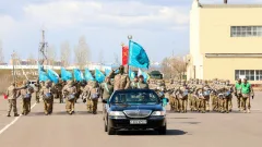Кадры с тренировок военного парада в Астане показали в Минобороны