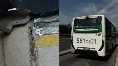 Водителя и автопарк накажут в Астане из-за дыры в автобусе