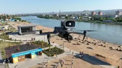 "Говорящие" дроны начали летать над пляжами Казахстана