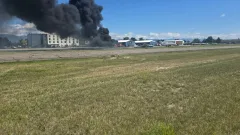 Несколько самолётов столкнулись и вспыхнули в одном из аэропортов США