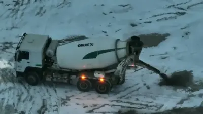 Сливали бетон на улице в Астане: полицейские обнаружили нарушителей с помощью дрона