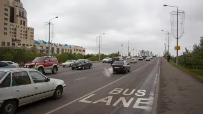 На 190 улицах Астаны обновят дорожную разметку
