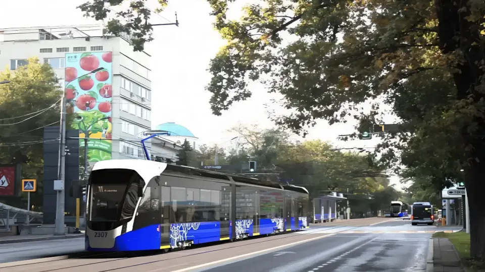 Эскиз LRT на пересечении Абылай хана и Гоголя / Фото из проекта ОВОС