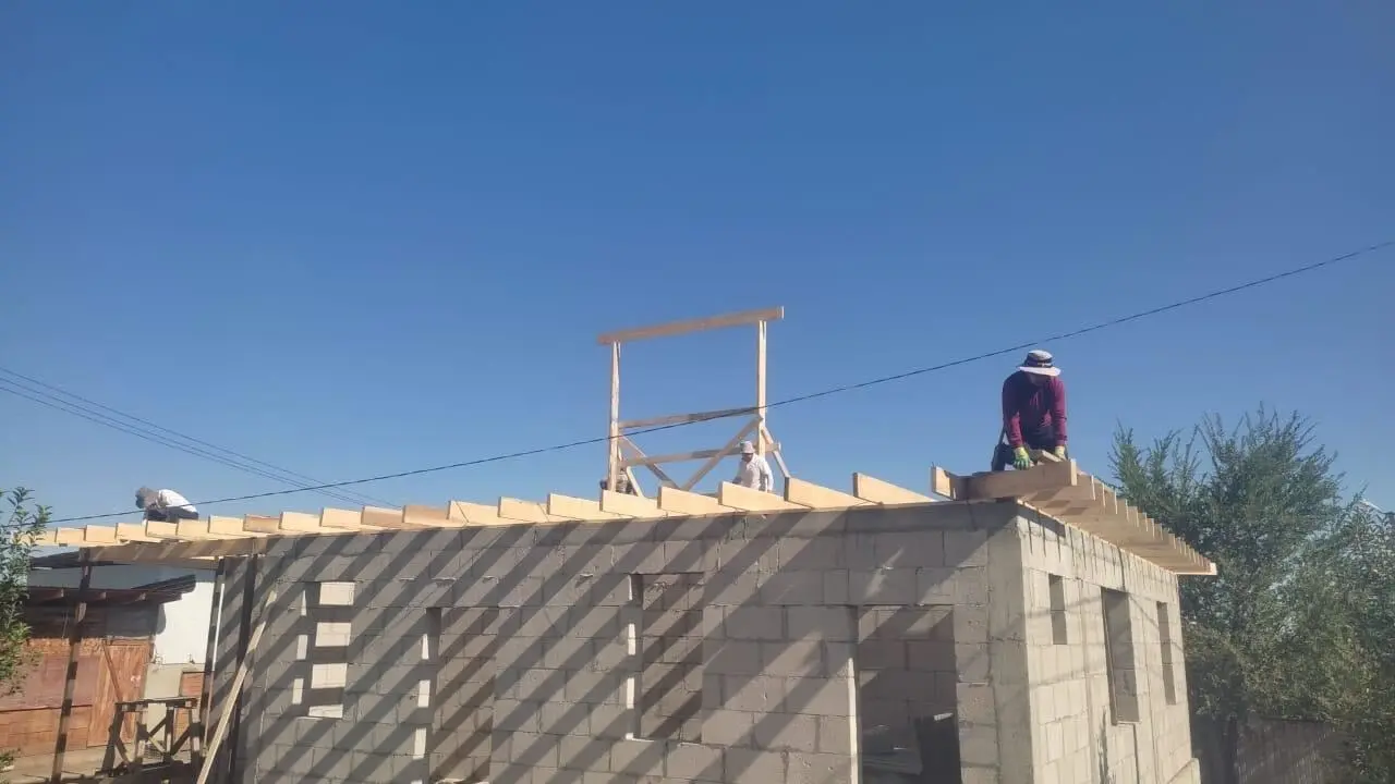 Строительство дома / Фото акимата Алматинской области