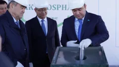 В Туркестанской области заложена капсула завода по производству фосфатных удобрений, где будут работать 1000 человек