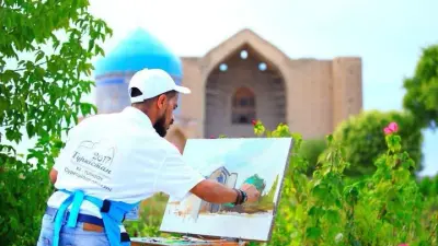 В Туркестане прошел международный симпозиум художников