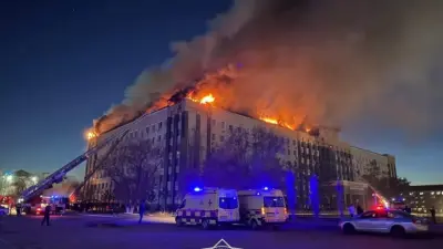 Пожар в Актобе: акимат возобновит работу после обеда 8 апреля