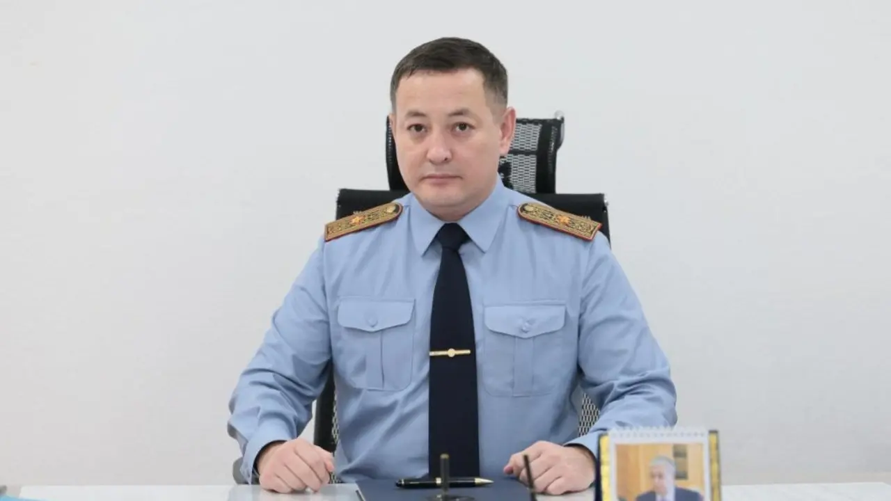 Новый глава ДП Шымкента Мухтар Кожаев / Фото МВД